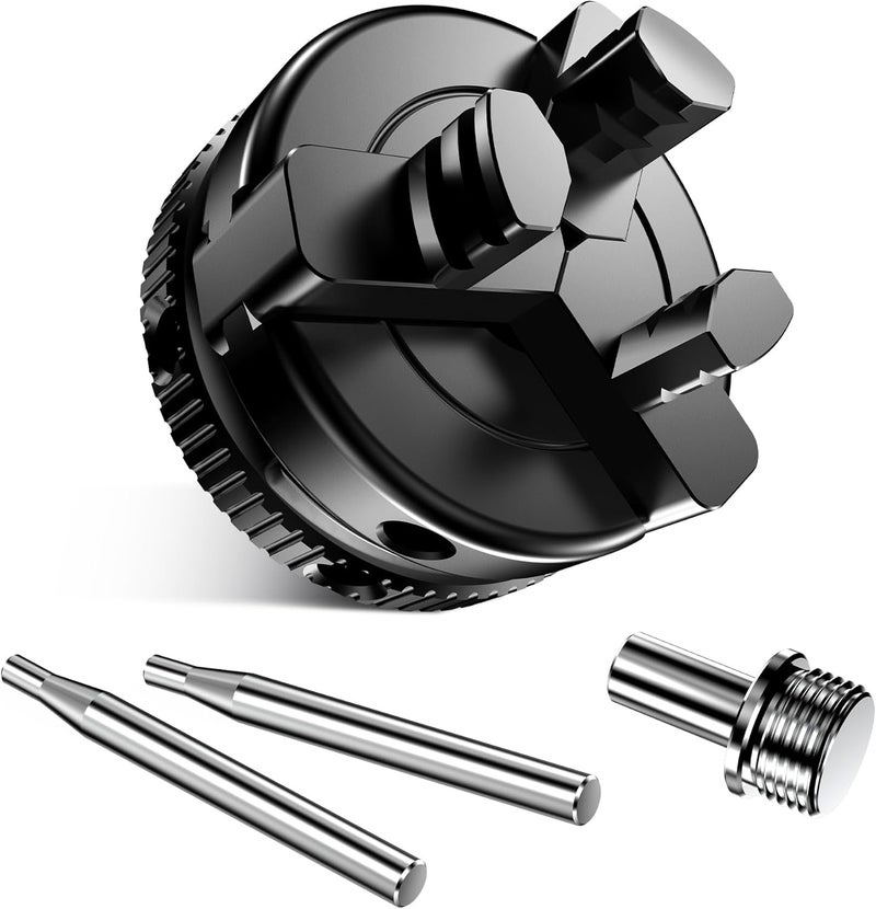ARTYMASTER 2 inch Mini 3-Jaw Self-center woodworking chuck. M18X1.5mm Thread and 0.4 inch connector Mini lathe Chuck - Image 1